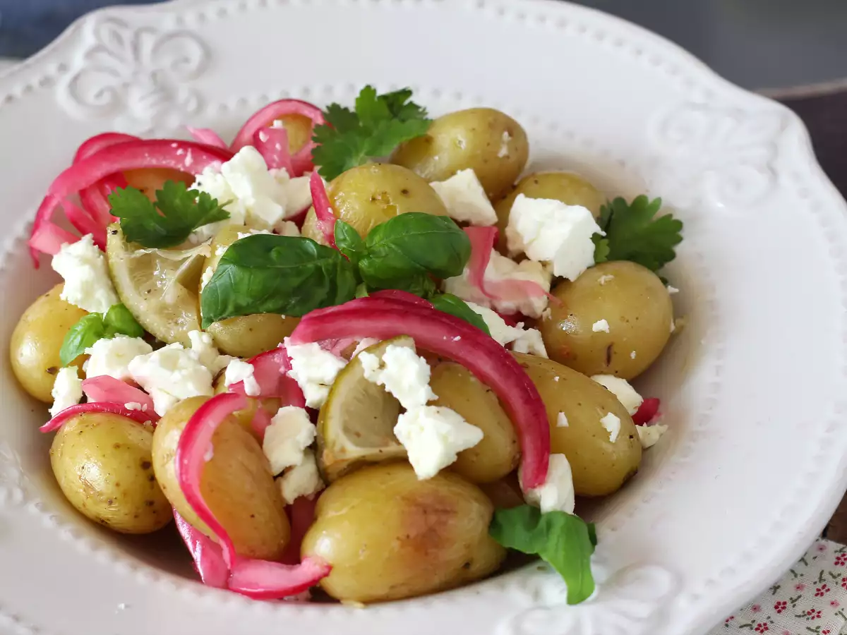 Limon ve Feta Peynirli Papillote Patates - fotoğraf 4