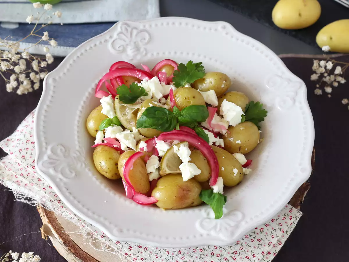 Limon ve Feta Peynirli Papillote Patates - fotoğraf 5