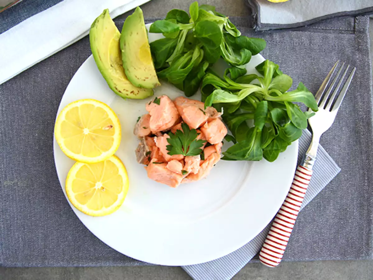 Limonla marine edilmiş somon - fotoğraf 2