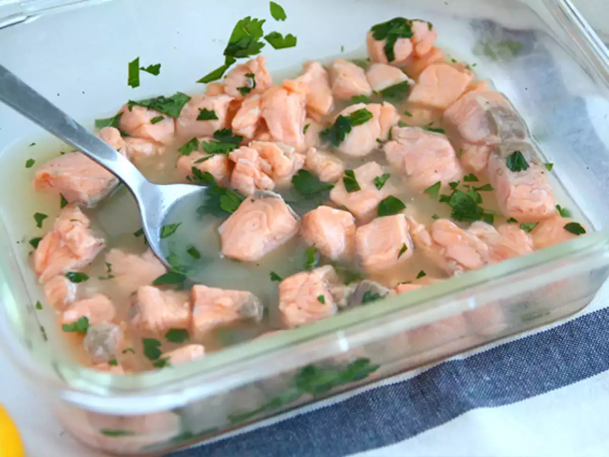 Limonla marine edilmiş somon - fotoğraf 5