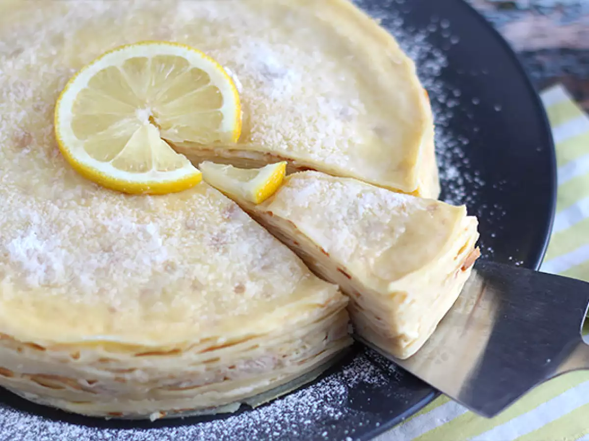 Limonlu krep kek