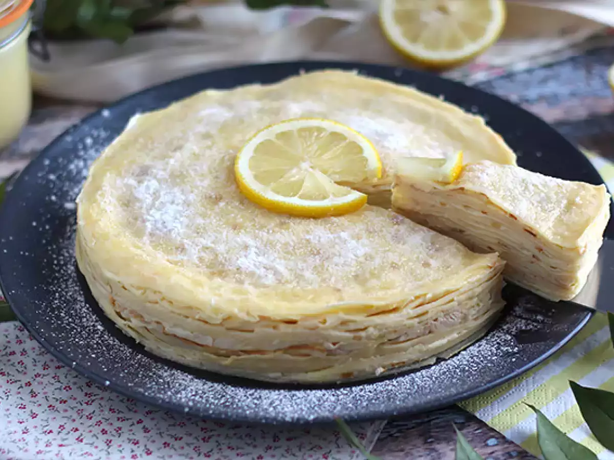 Limonlu krep kek - fotoğraf 3