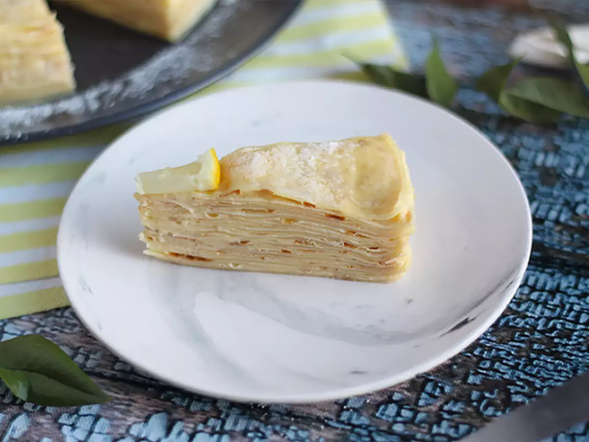 Limonlu krep pastası - fotoğraf 2