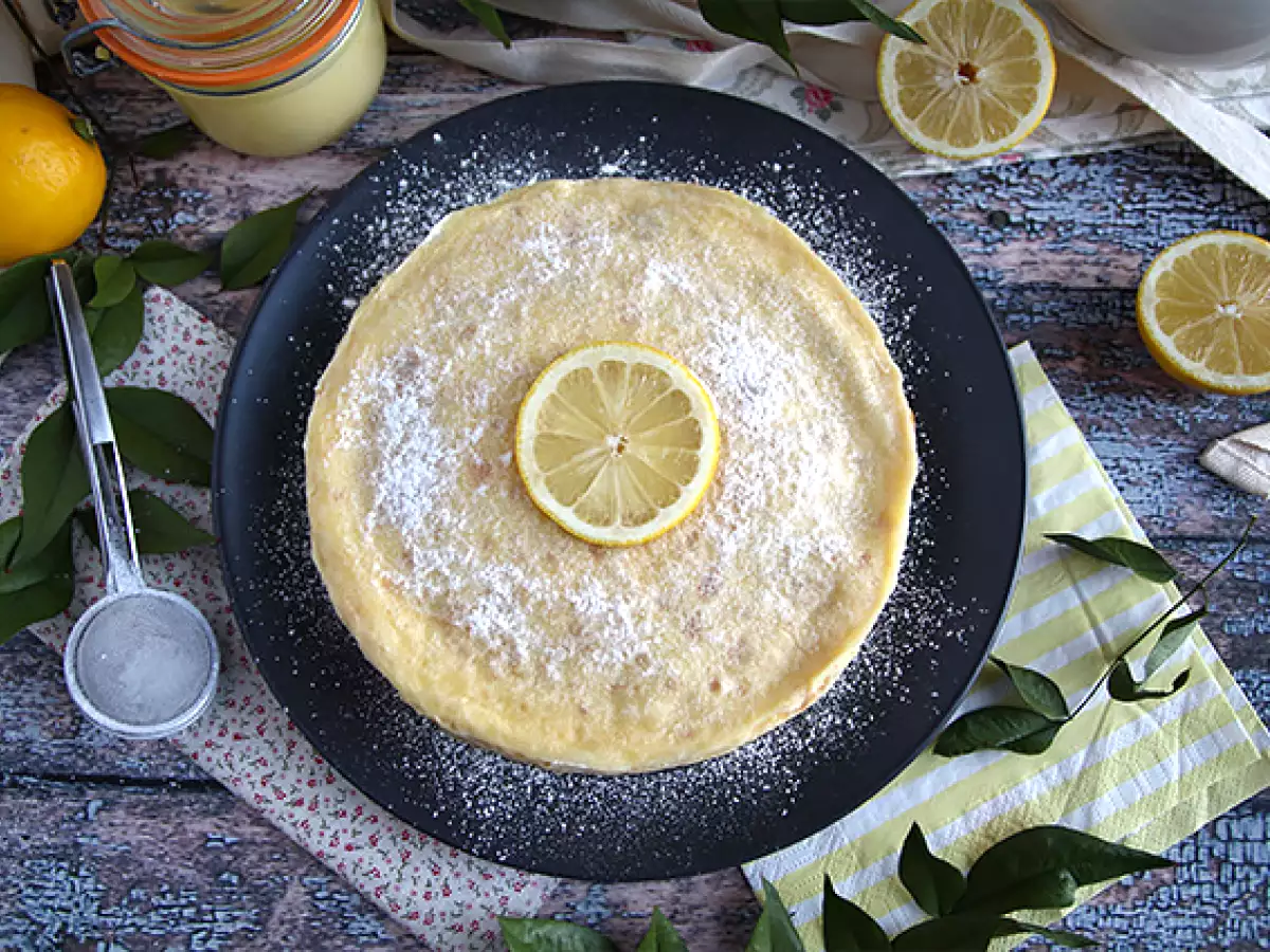 Limonlu krep pastası - fotoğraf 6