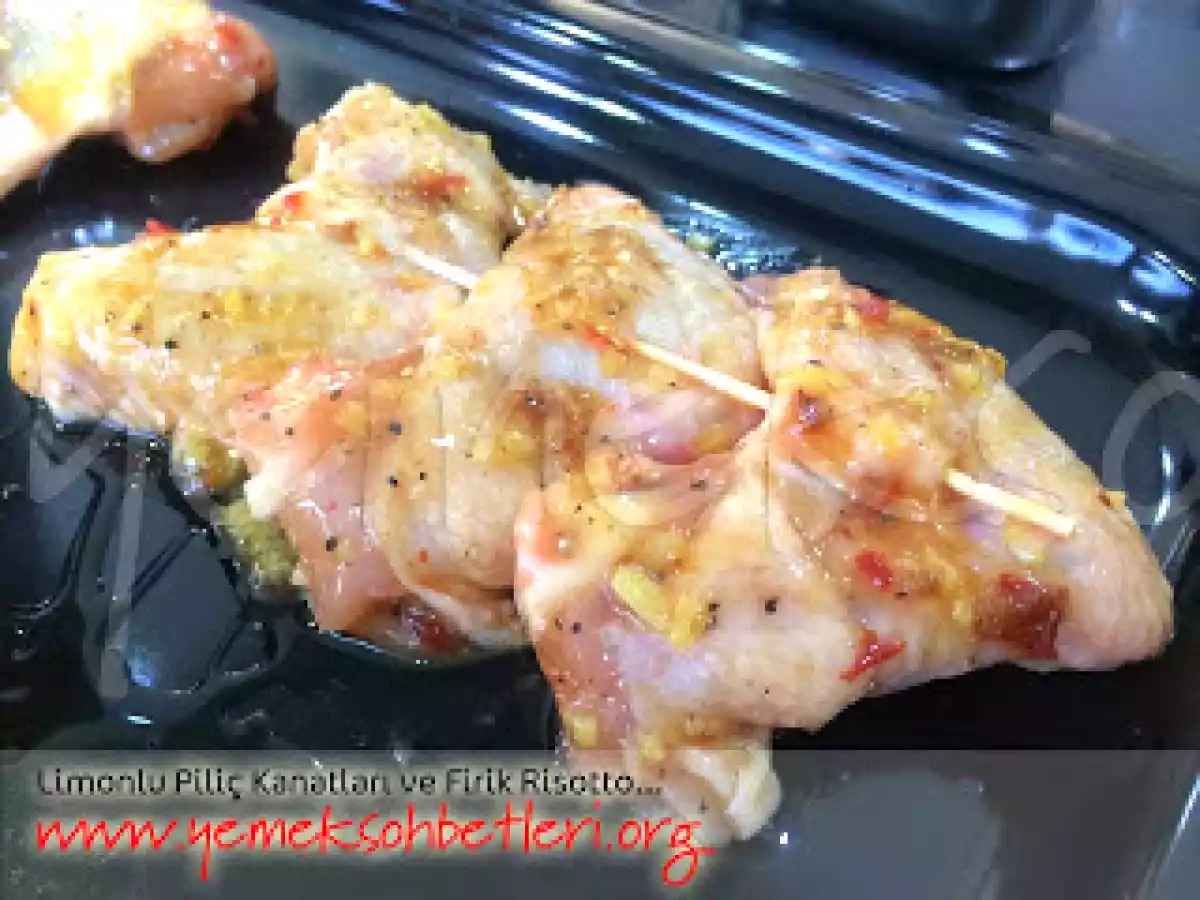 Limonlu Piliç Kanadı ve Firik Risotto - fotoğraf 2