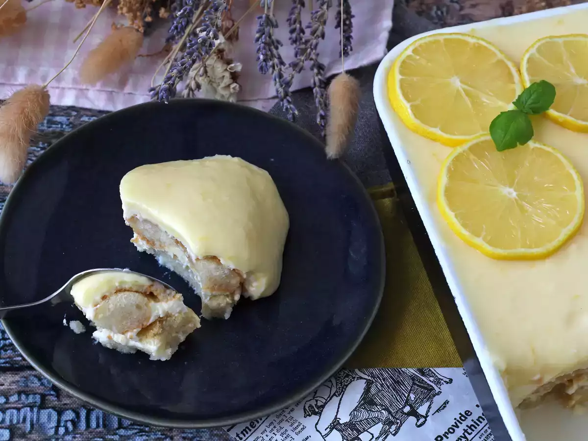 Limonlu tiramisu, keskin bir dokunuşa sahip bir klasik
