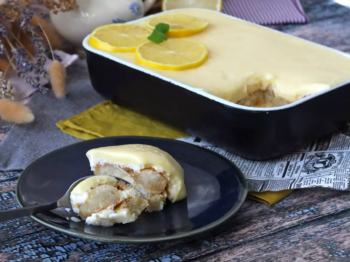 Limonlu tiramisu, keskin bir dokunuşa sahip bir klasik - fotoğraf 2