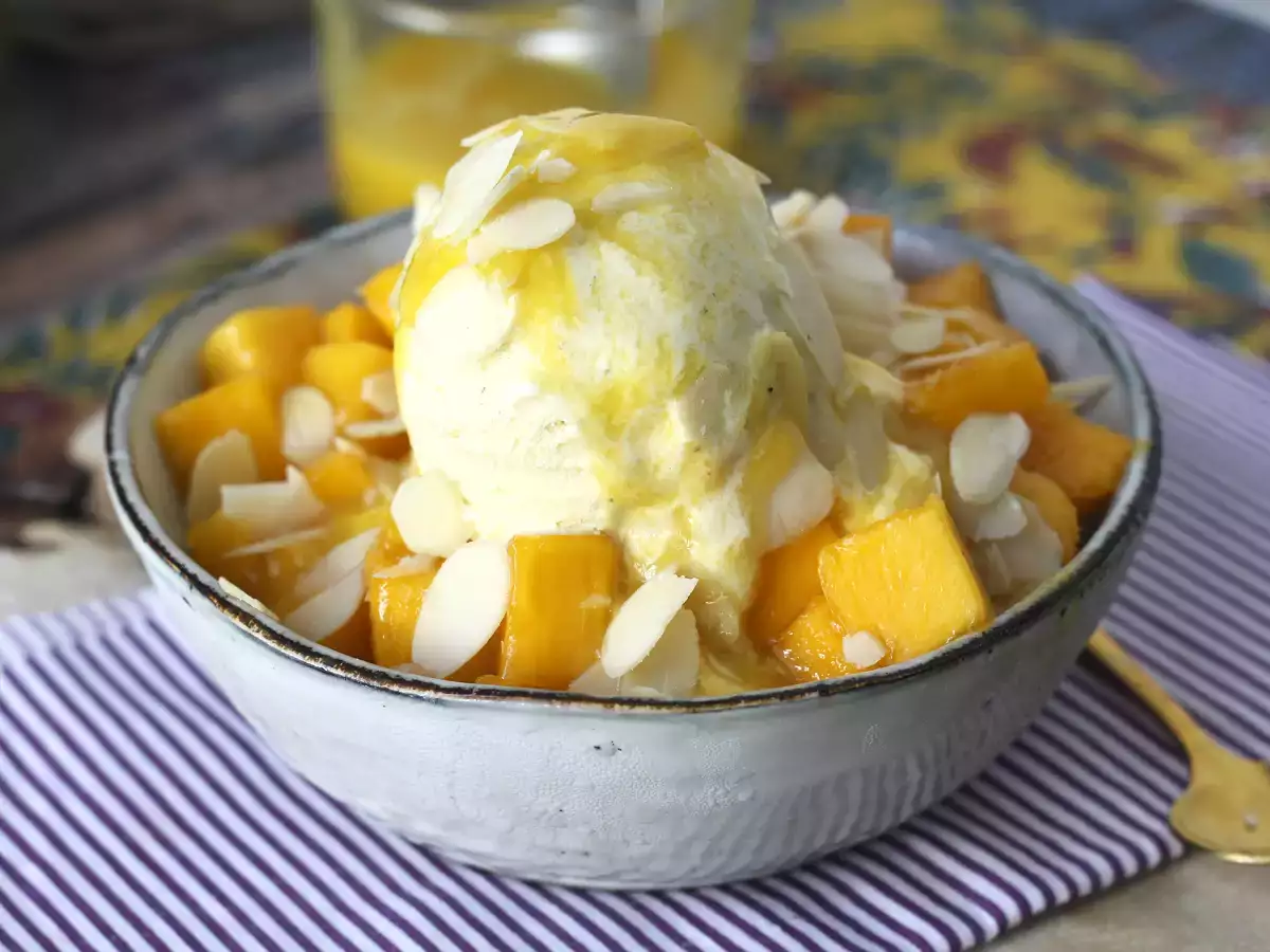 Mango bingsu, dünya çapında hit olan mangolu lezzetli Kore tatlısı - fotoğraf 3