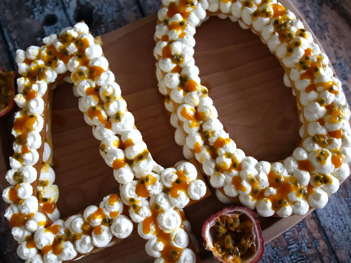 Mango ve Çarkıfelek Meyveli Egzotik Number Cake - fotoğraf 3