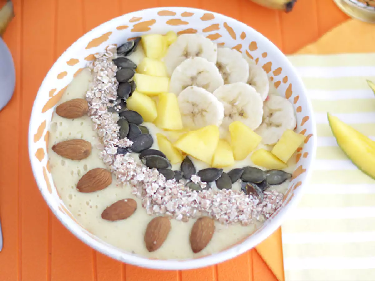 Mango ve Muzlu Smoothie Bowl Tarifi - fotoğraf 2
