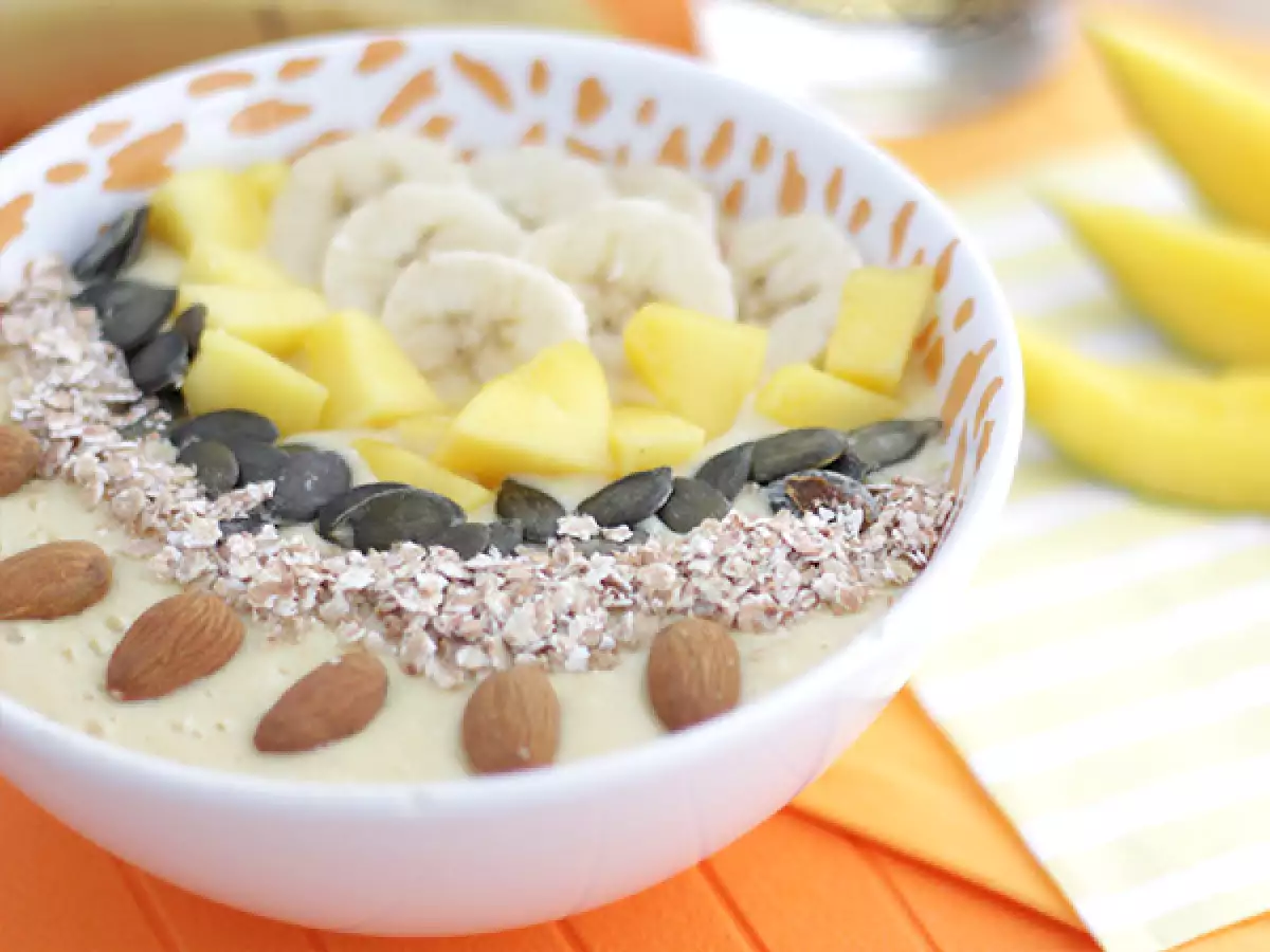 Mango ve Muzlu Smoothie Bowl Tarifi - fotoğraf 3