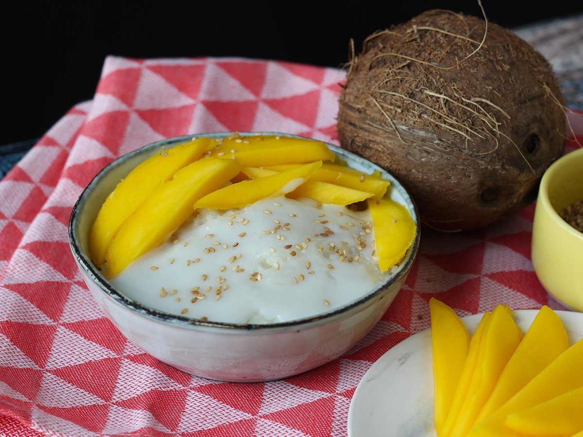Mango yapışkan pirinç, süper rahatlatıcı Tayland tatlısı - fotoğraf 2