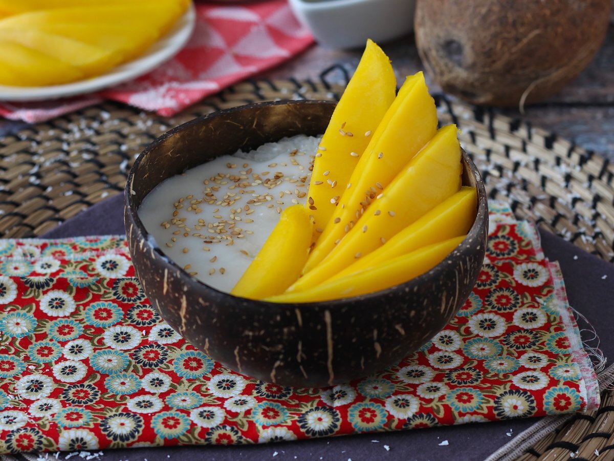Mango yapışkan pirinç, süper rahatlatıcı Tayland tatlısı - fotoğraf 4