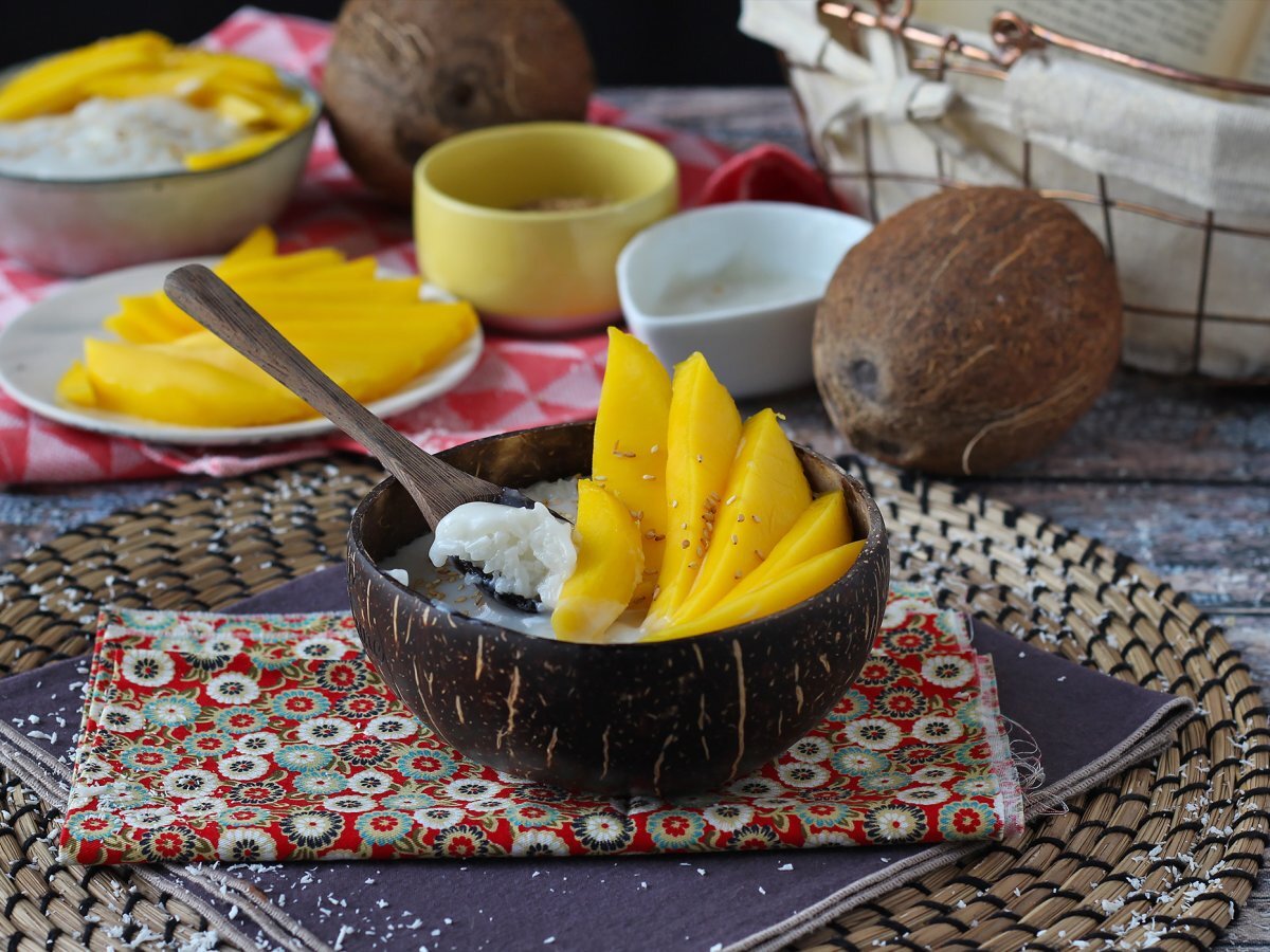 Mango yapışkan pirinç, süper rahatlatıcı Tayland tatlısı - fotoğraf 5