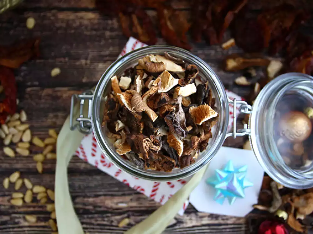 Mantar ve güneşte kurutulmuş domates risotto seti - fotoğraf 3