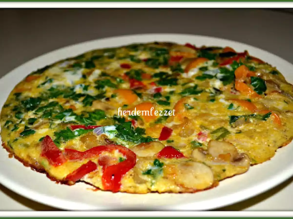 MANTARLI BİBERLİ OMLET