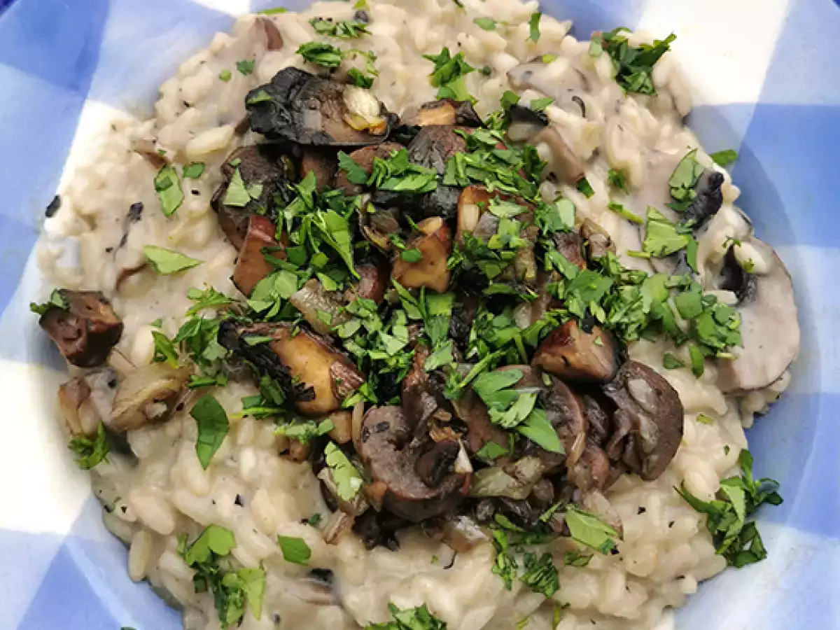 Mantarlı Kremalı Risotto