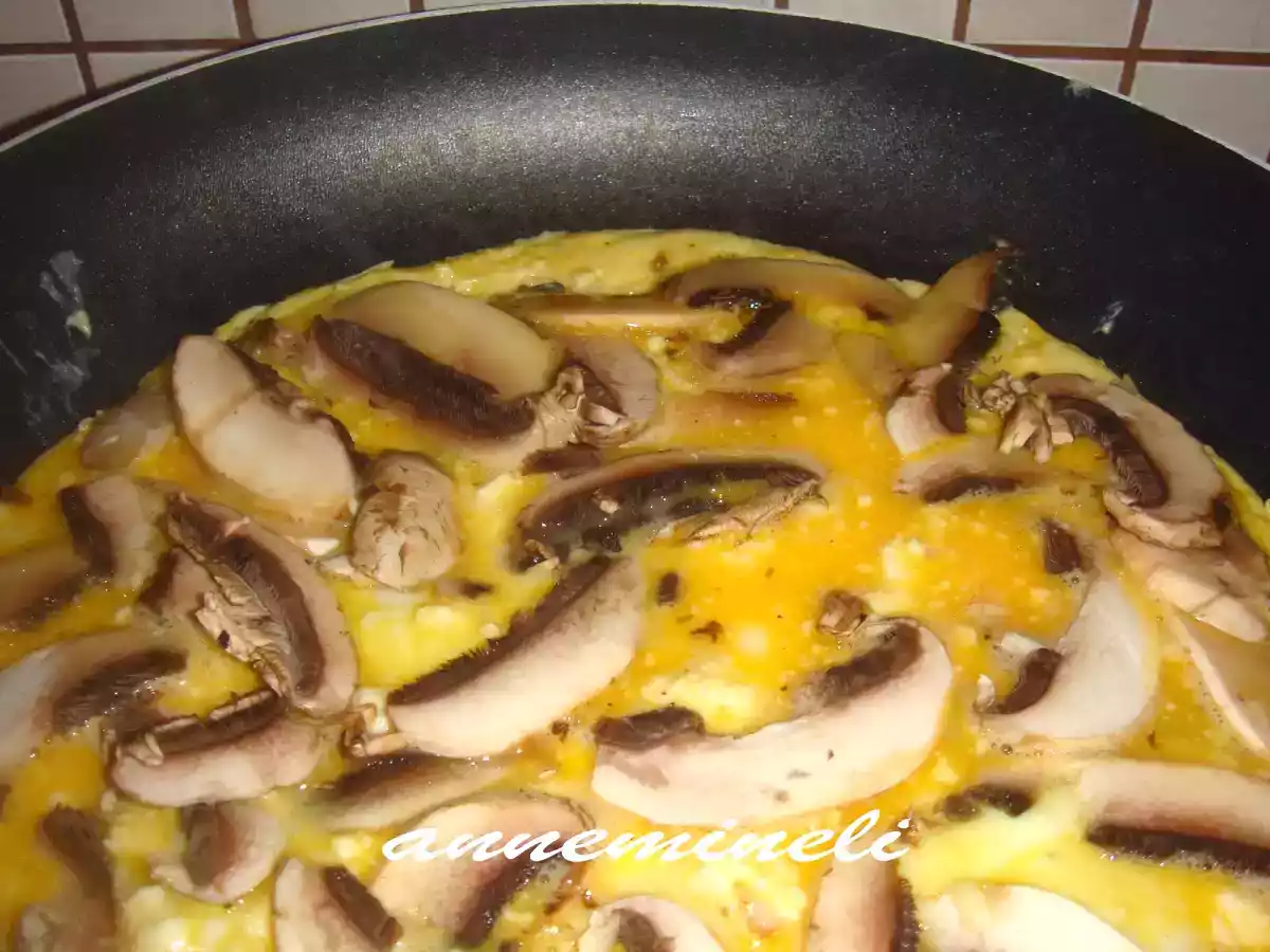 MANTARLI OMLET YAPILIŞI - fotoğraf 2