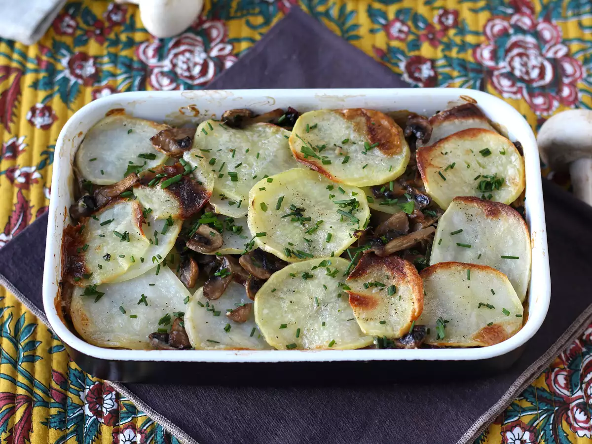 Mantarlı patates graten - fotoğraf 5