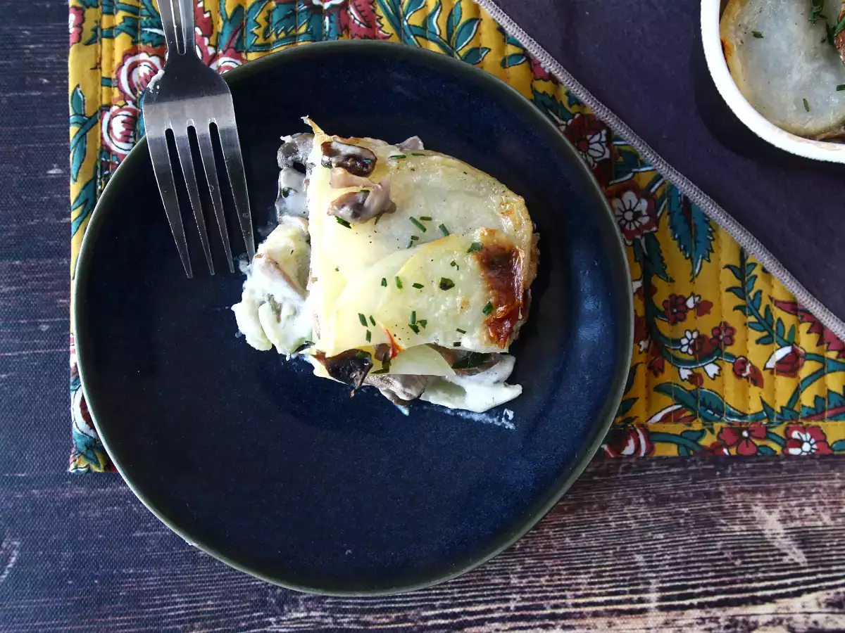 Mantarlı patates graten - fotoğraf 7