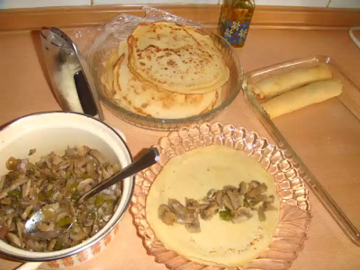 Mantarlı Soslu Fırın Krep - fotoğraf 2