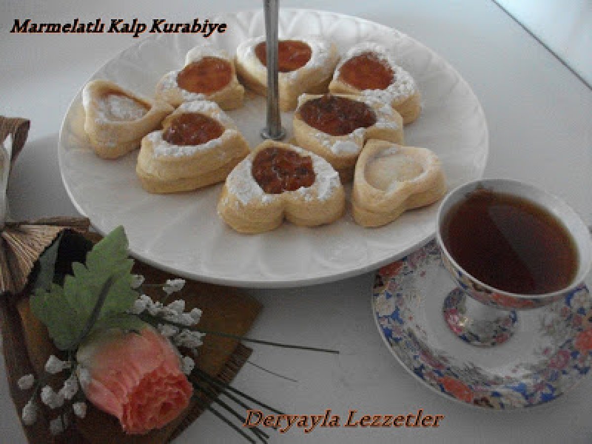 Marmelatlı Kalp Kurabiye