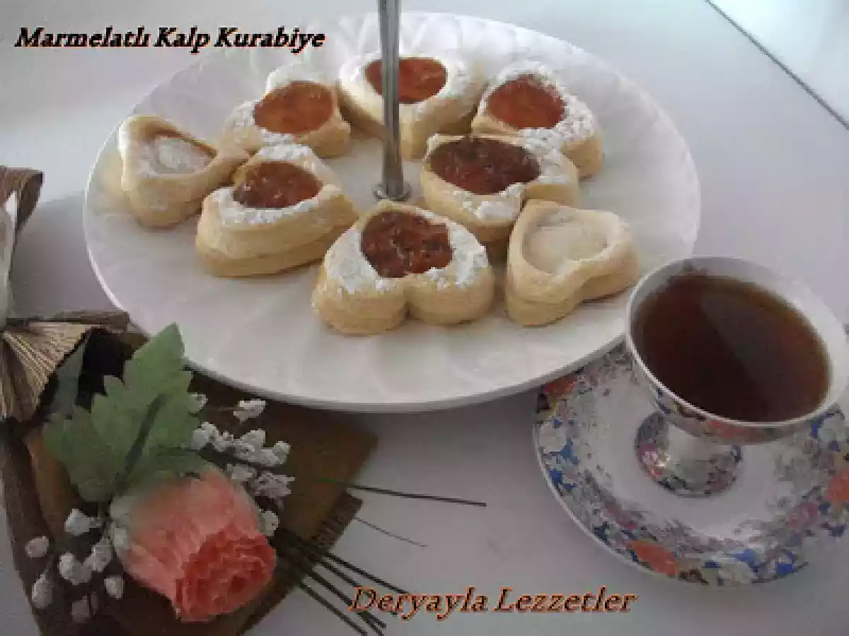 Marmelatlı Kalp Kurabiye