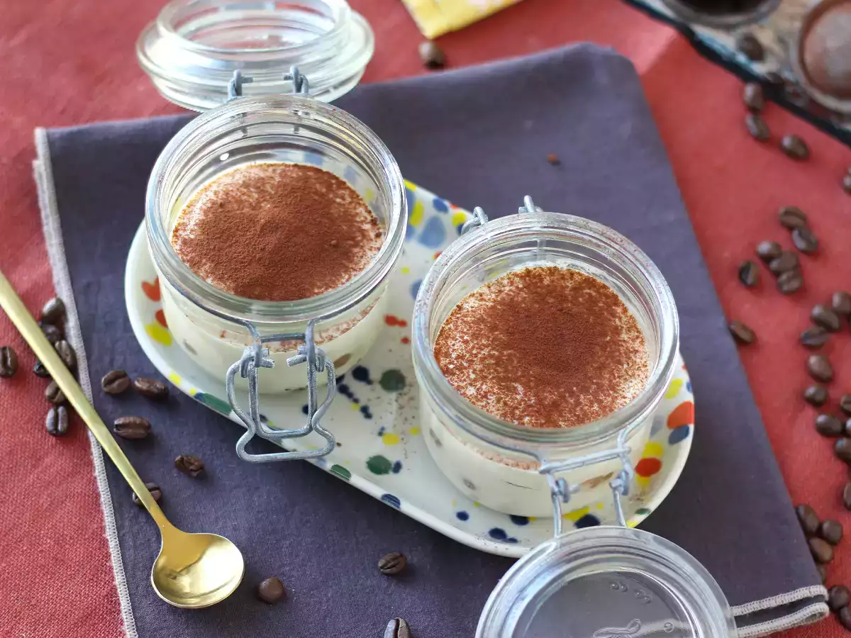 Mascarpone ve yumurta kullanmadan ipeksi tofu ile tiramisu - fotoğraf 3