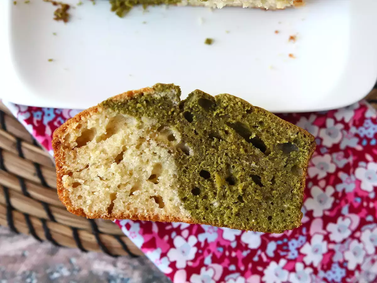 Matcha Çaylı Mermer Kek - fotoğraf 3