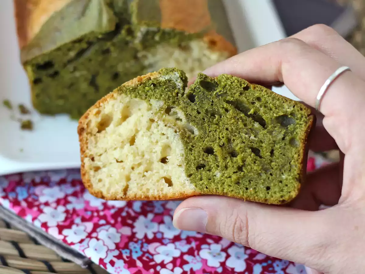 Matcha Çaylı Mermer Kek - fotoğraf 7
