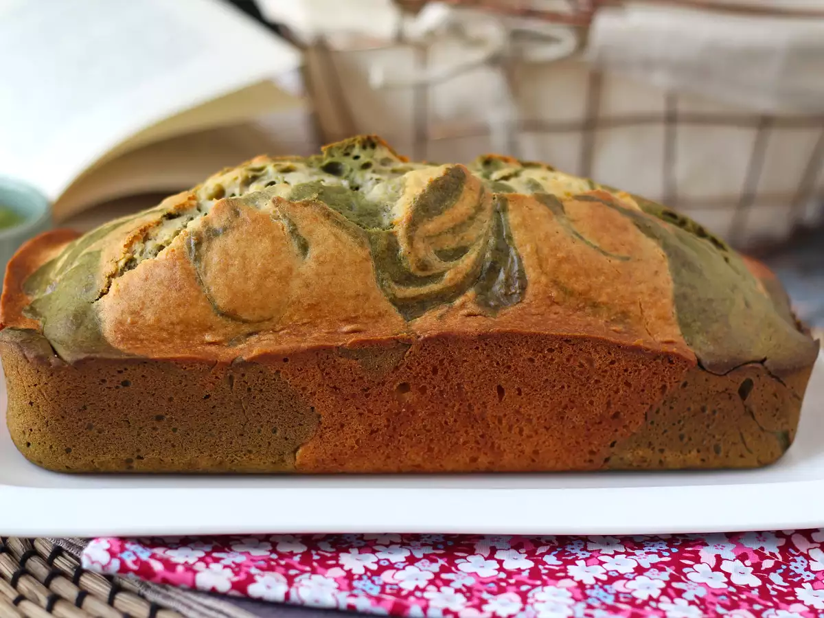 Matcha Çaylı Mermer Kek - fotoğraf 8