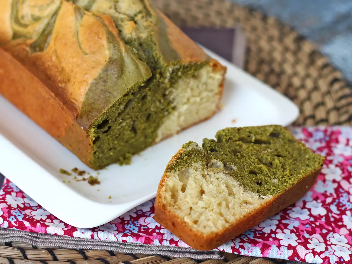 Matcha Çaylı Mermer Kek - fotoğraf 9