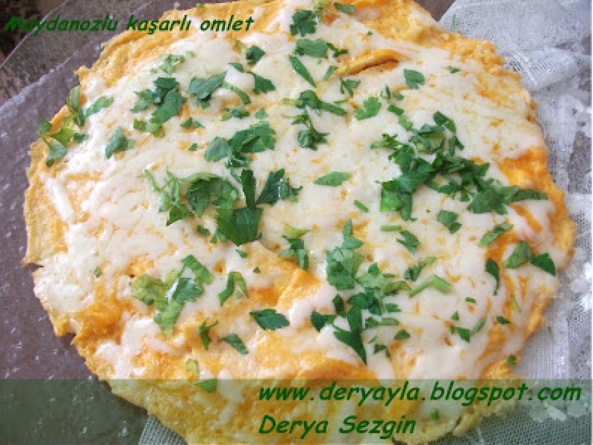 Maydanozlu Kaşarlı Omlet