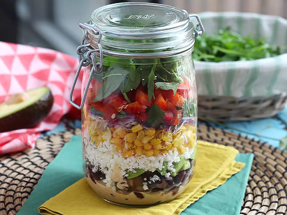 Meksika Usulü Kavanoz Salata - fotoğraf 3