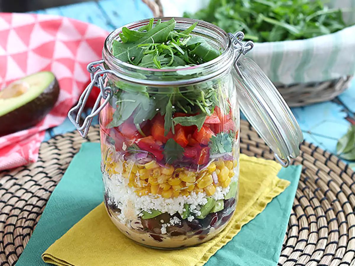 Meksika Usulü Kavanoz Salata - fotoğraf 5