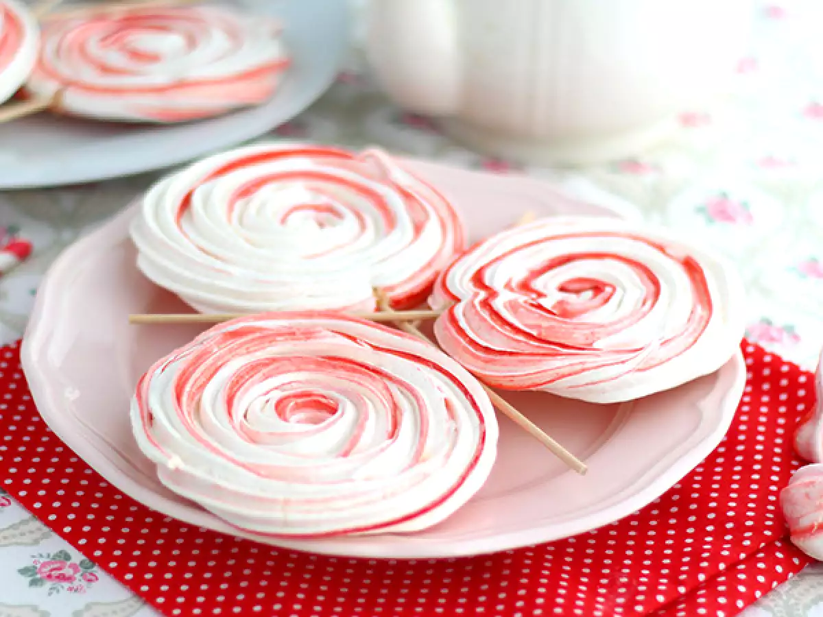 Meringues lolipoplar - fotoğraf 2