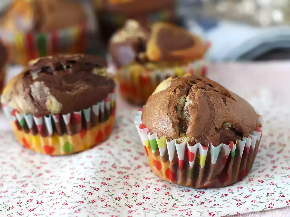 Mermer Desenli Muffinler - fotoğraf 2