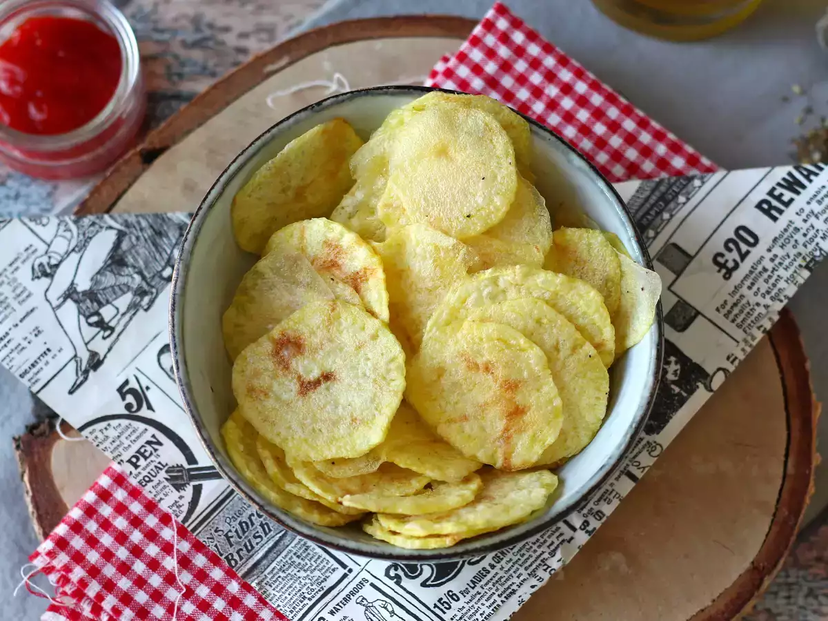 Mikrodalgada Patates Cipsi - fotoğraf 2