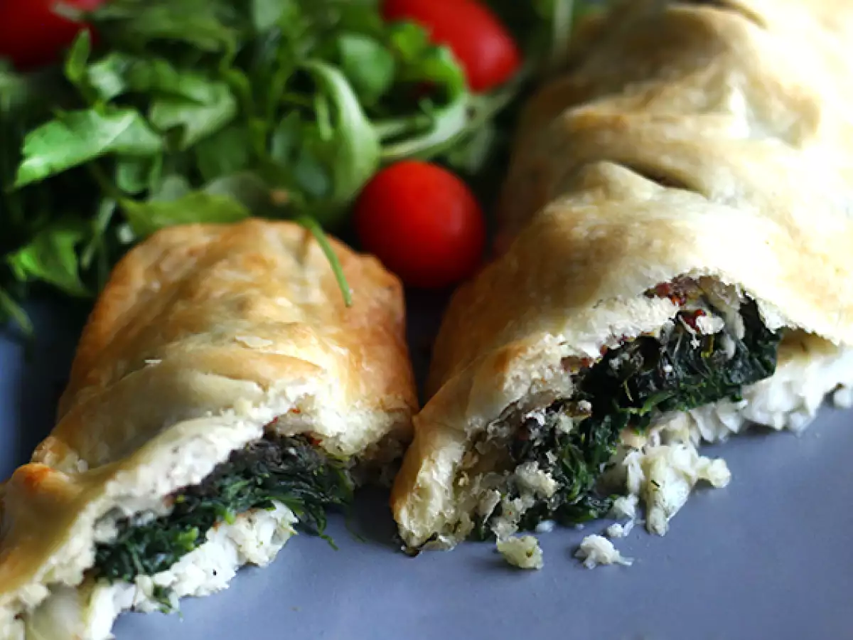 Milföy hamurunda ıspanaklı barlam balığı - fotoğraf 3