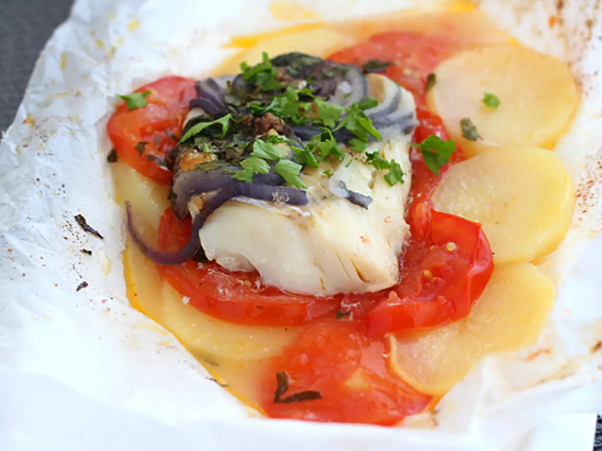 Morina balığı papillotu - fotoğraf 4