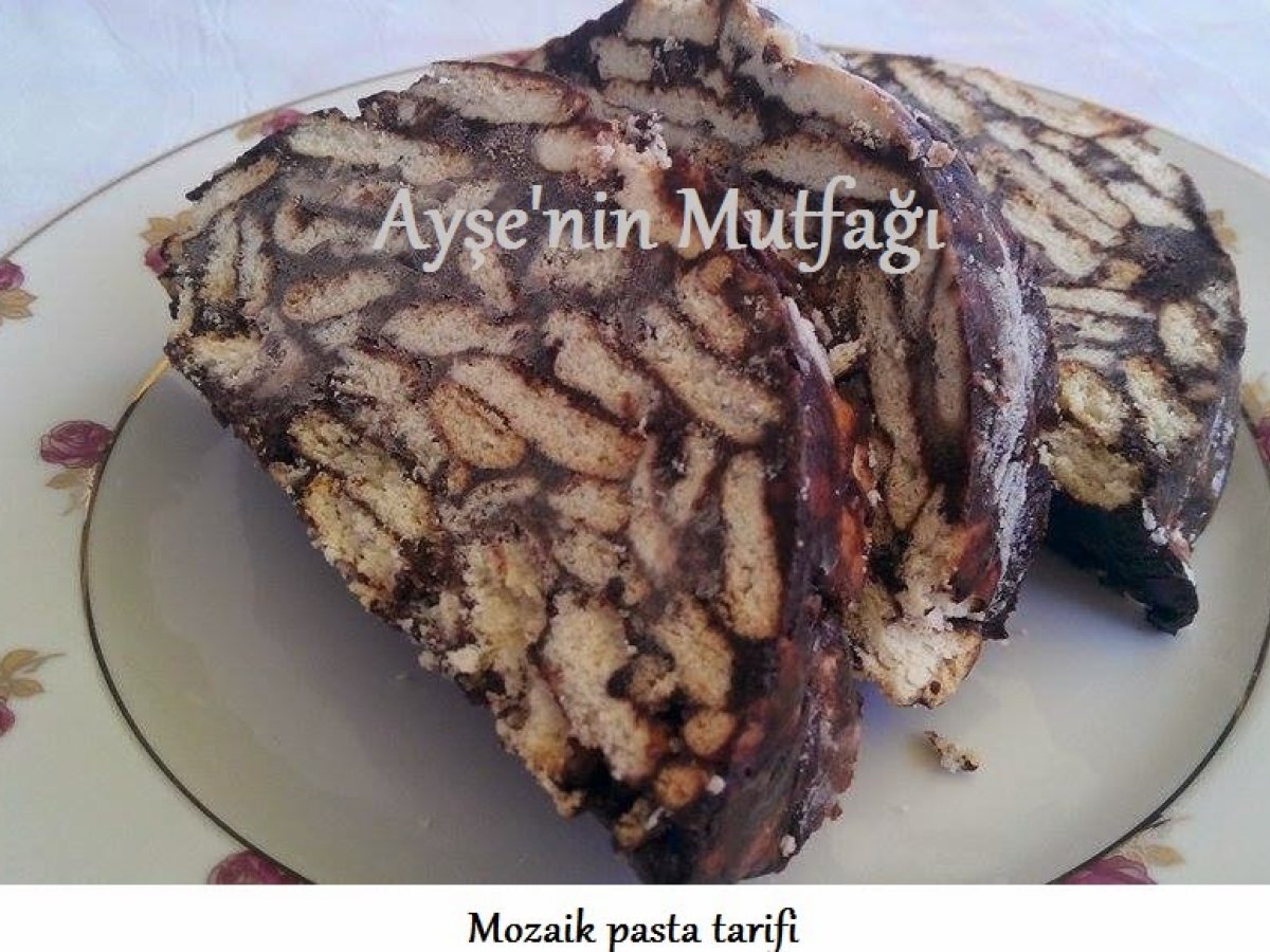 Mozaik pasta tarifi-Mozaik pasta yapilisi
