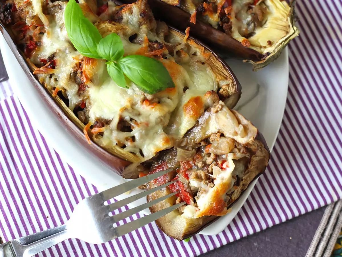 Mozzarella au gratin ile patlıcan dolması - fotoğraf 4