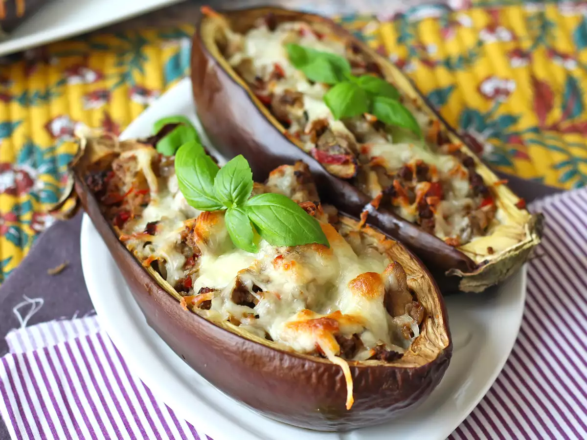 Mozzarella au gratin ile patlıcan dolması - fotoğraf 5
