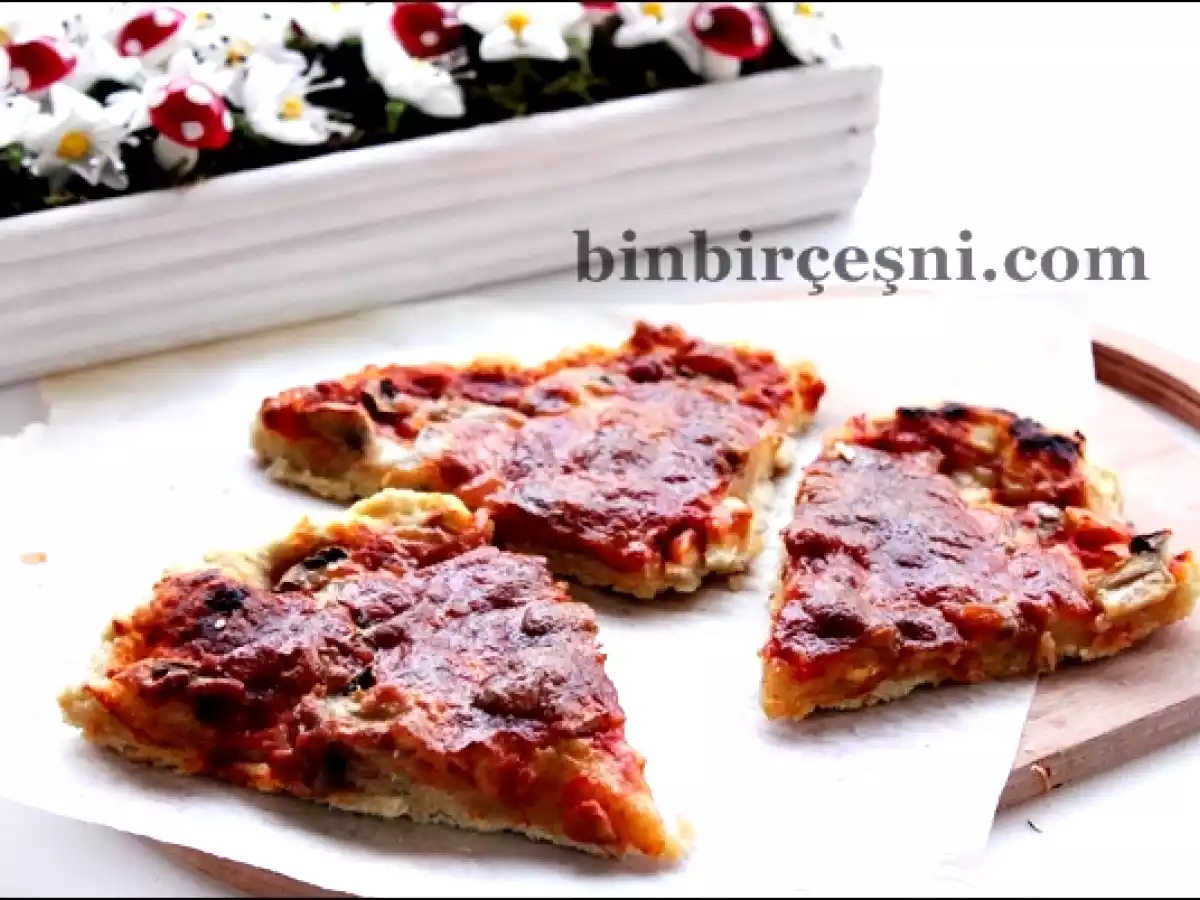 Mozzarella ve Mantarlı Pizza
