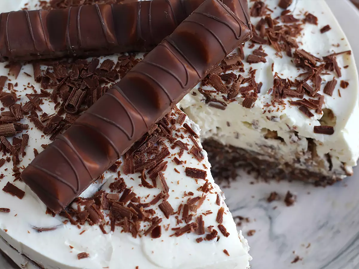 Muhteşem, pişmeyen Kinder Bueno cheesecake - fotoğraf 5