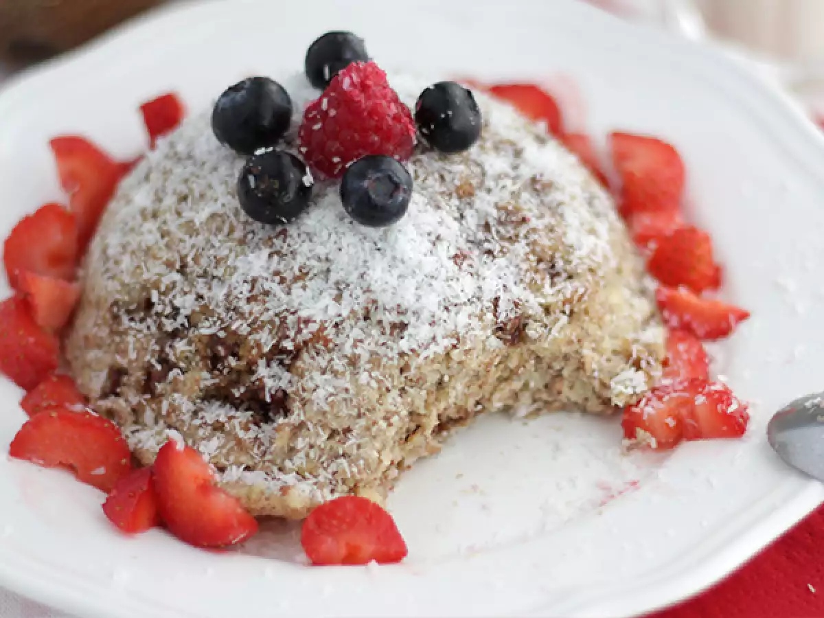 Muzlu Hindistan Cevizli Bowl Cake (Laktozsuz ve Glütensiz) - fotoğraf 2