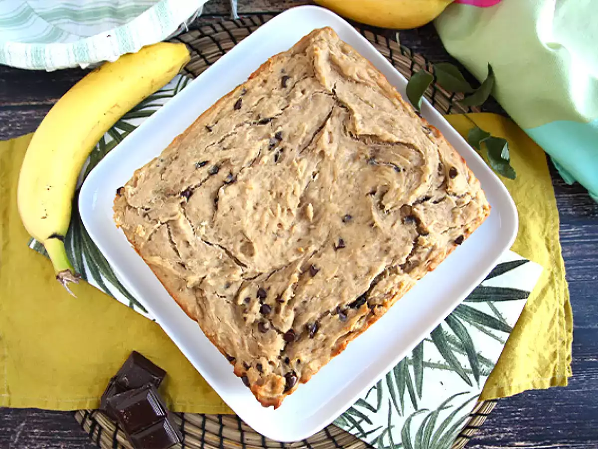 Muzlu ve çikolatalı kek - Vegan ve glütensiz - fotoğraf 3