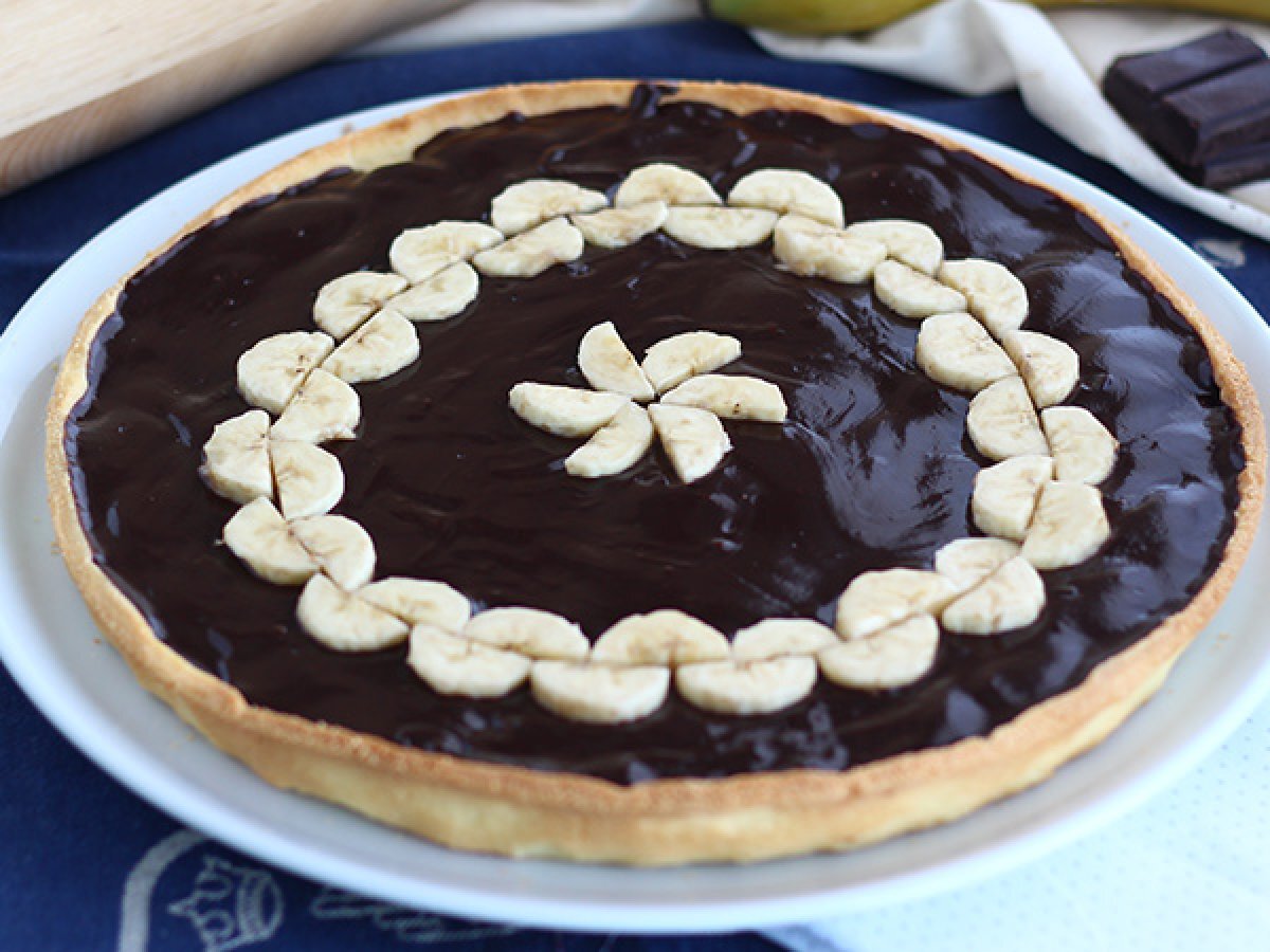 Muzlu ve çikolatalı tart (adım adım)