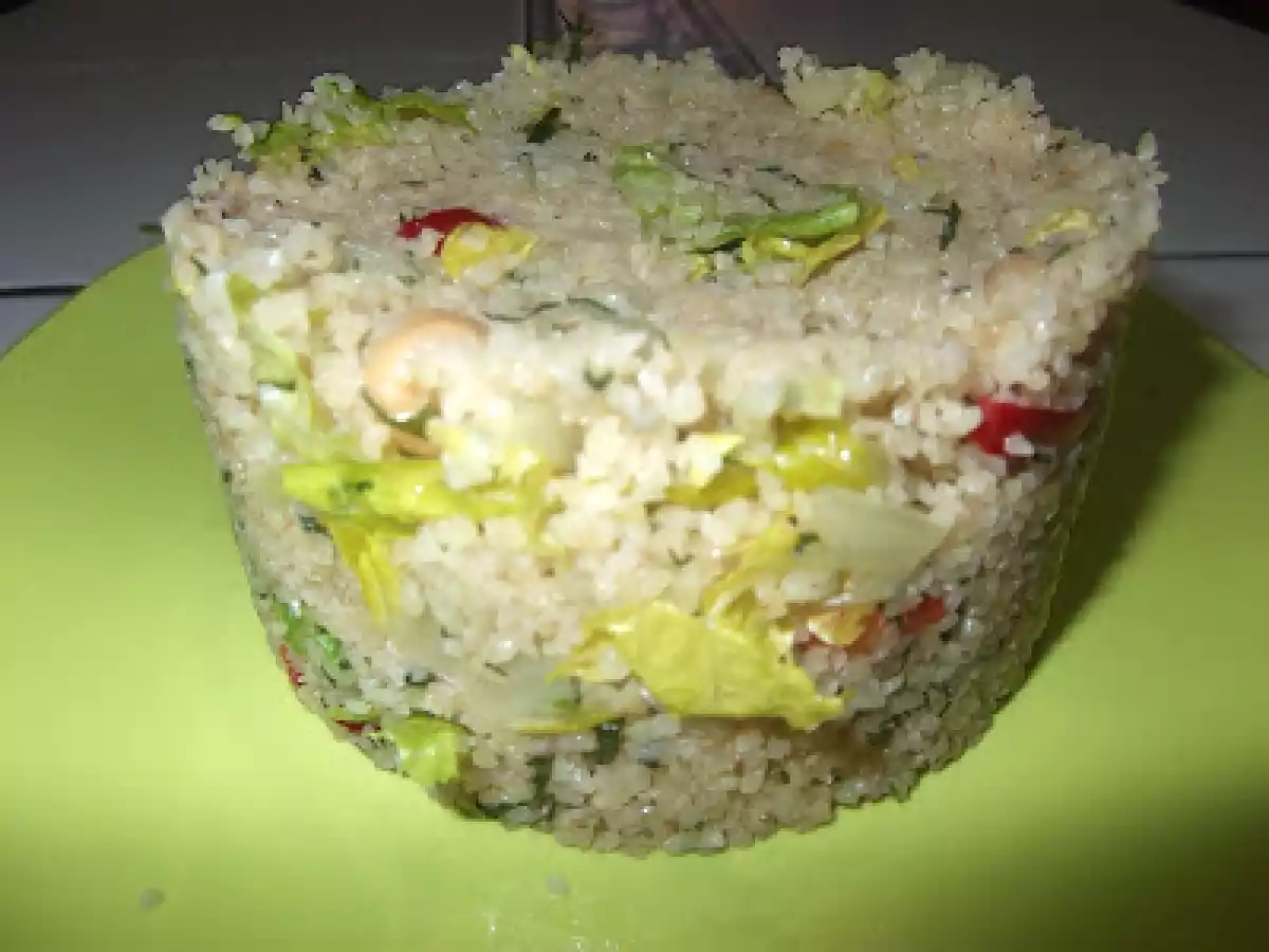 Nohutlu bulgur salatası ve yeni şablonum - fotoğraf 2
