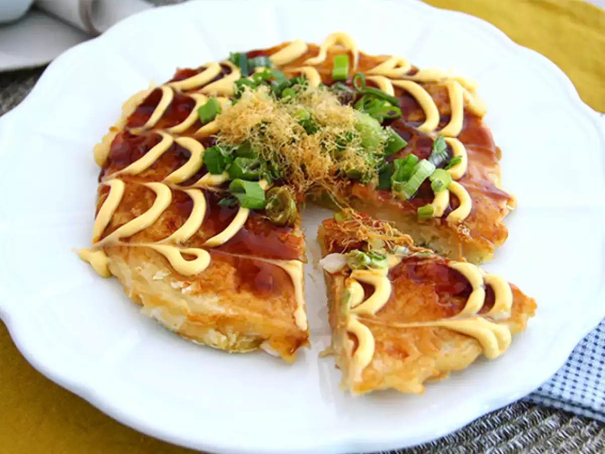 Okonomiyaki - Japon omleti - fotoğraf 4